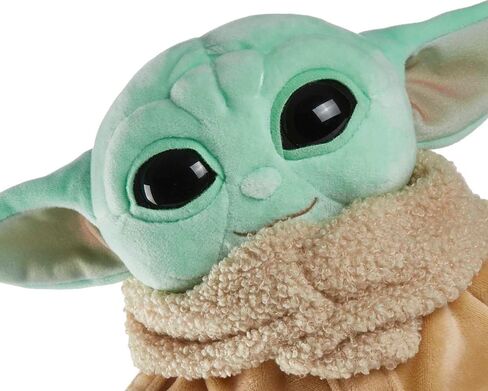 Mattel Star Wars Plush Toy, Grogu Soft Doll from The Mandalorian, 8-inch Figure, Collectible Stuffed Animals for Kids in Saudi Arabia