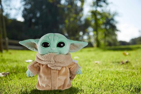 Mattel Star Wars Plush Toy, Grogu Soft Doll from The Mandalorian, 8-inch Figure, Collectible Stuffed Animals for Kids in Saudi Arabia