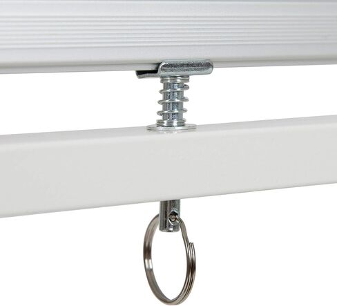 سلسلة Flash Furniture HERCULES مقاس 62.5 بوصة عرض × 62.25 بوصة ارتفاع لوحة إعلانات من الفلين المحمول قابلة للعكس ولوحة بيضاء مع صينية القلم in Saudi Arabia