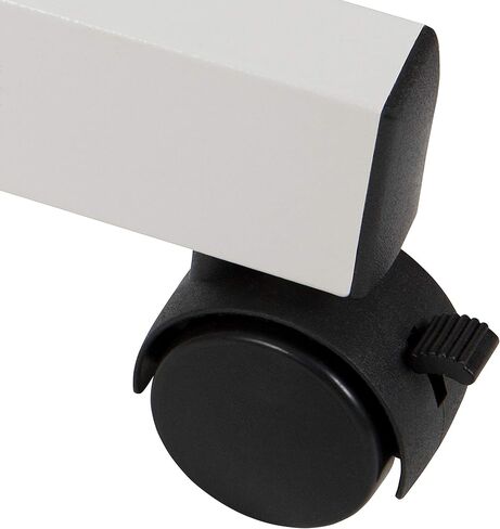 سلسلة Flash Furniture HERCULES مقاس 62.5 بوصة عرض × 62.25 بوصة ارتفاع لوحة إعلانات من الفلين المحمول قابلة للعكس ولوحة بيضاء مع صينية القلم in Saudi Arabia