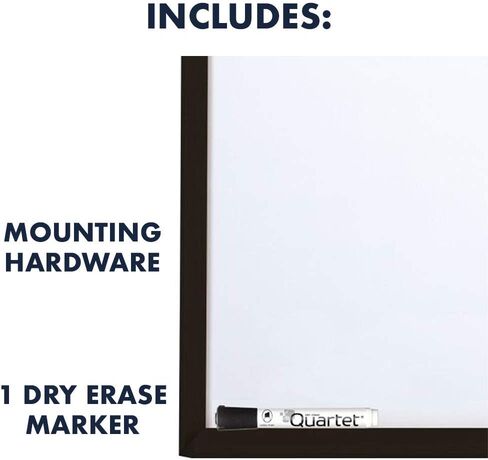Quartet Combination Whiteboard & Corkboard, 2' x 3' Combo White Board & Cork Board, Black Frame (95223B) in Saudi Arabia
