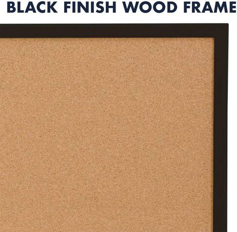 Quartet Combination Whiteboard & Corkboard, 2' x 3' Combo White Board & Cork Board, Black Frame (95223B) in Saudi Arabia