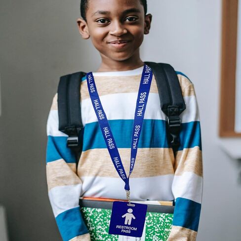 اسهم ممر القاعة مع بطاقات المرور، مجموعة بطاقات الفصل الدراسي غير القابلة للكسر لأولياء الأمور المعلمين (مكتب مكتبة الحمام والممرضة)، 5 قطع (القاعة) in Kuwait