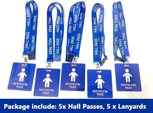 اسهم ممر القاعة مع بطاقات المرور، مجموعة بطاقات الفصل الدراسي غير القابلة للكسر لأولياء الأمور المعلمين (مكتب مكتبة الحمام والممرضة)، 5 قطع (القاعة) in Kuwait