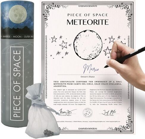 Real Shooting Star | Iron Meteorite | Space and NASA Enthusiasts | with Personalized Certificate | Space Stuff | Moon Rock | 6th Iron Anniversary | Lovers | for him and her | Valentines Day Gift in Saudi Arabia