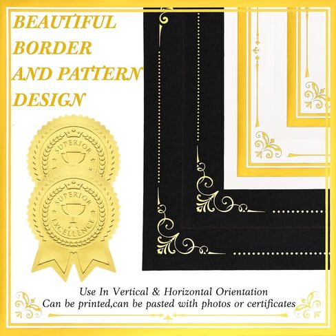 60 Set Certificate Kit Includes 60 Certificate Holders 60 8.5 x 11'' Papers 60 Gold Foil Award Seal Seals, Diploma Cover for Certificates Award (Purple) in Saudi Arabia