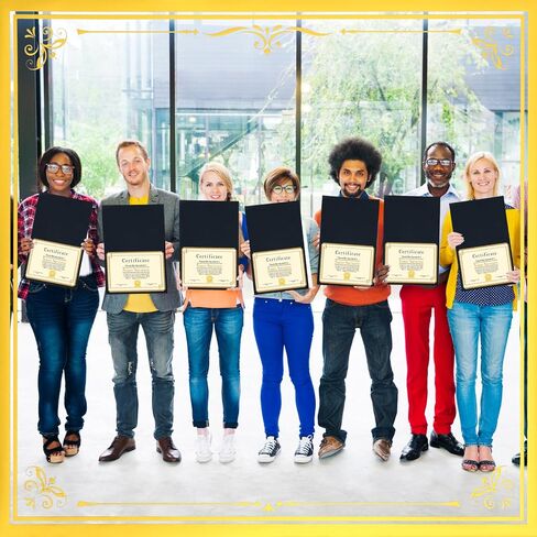 60 Set Certificate Kit Includes 60 Certificate Holders 60 8.5 x 11'' Papers 60 Gold Foil Award Seal Seals, Diploma Cover for Certificates Award (Purple) in Saudi Arabia