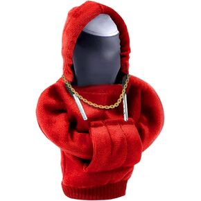 غطاء ناقل الحركة ADGIEN، غطاء رأس ناقل الحركة للسيارات الخارجية: غطاء مقبض ناقل الحركة العالمي للسيارة - سترة قميص مضحكة لمقبض ناقل الحركة - ملحقات داخلية للسيارة، غطاء رأس مقبض ناقل الحركة (أحمر) in Kuwait