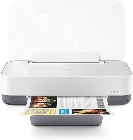 طابعة HP Tango الذكية اللاسلكية - الطباعة عن بعد عبر الهاتف المحمول، المسح الضوئي، النسخ، حبر HP الفوري، تعمل مع Alexa (2RY54A)، أبيض in Kuwait