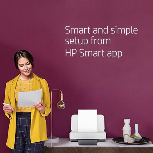 طابعة HP Tango الذكية اللاسلكية - الطباعة عن بعد عبر الهاتف المحمول، المسح الضوئي، النسخ، حبر HP الفوري، تعمل مع Alexa (2RY54A)، أبيض in Kuwait