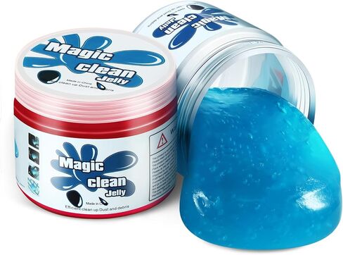 DNA MOTORING TOOLS-00150 (4 عبوات) أداة تنظيف السيارات الهلامية لتنظيف السيارات، جل تنظيف عالمي، منظف لوحة المفاتيح للإلكترونيات المنزلية والمكتبية (4 وحدات)، أزرق + أحمر + أخضر + أصفر in Kuwait