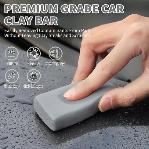 Wontolf Car Clay Bar 4 Pack 100g Premium Grade Clay Bars السيارات بالتفصيل ماجيك كلاي بار عدة نظافة السيارة بالتفصيل عدة مع قدرة الغسيل والامتصاص للسيارة بالتفصيل غسيل السيارات نظيفة in Kuwait