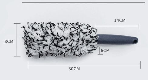 ممسحة سيليكون للسيارة مقاس 12 بوصة وفرشاة إطارات عجلة السيارة، مجموعة تنظيف السيارة لشاحنات RV للسيارة in Kuwait