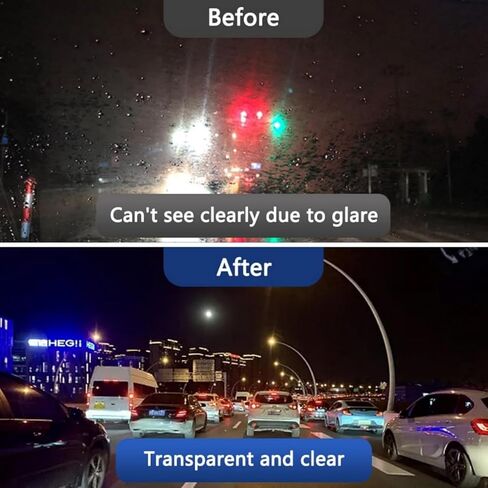 FIONEL 3pcs Car Glass Oil Film Stain Removal Cleaner, 150ML AutoGlass Oil Film Remover, Automotive Glass Oil Film Cleaner, Oil Film Remover for Car Window, Remove Dirt, Water Stains in Kuwait