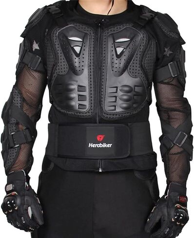 Motorcycle Full Body Armor Jacket Spine Chest Protection Gear Motocross Motos Protector Motorcycle Jacket 2 Styles in Saudi Arabia