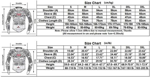 Motorcycle Full Body Armor Jacket Spine Chest Protection Gear Motocross Motos Protector Motorcycle Jacket 2 Styles in Saudi Arabia