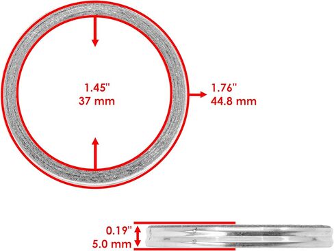 Caltric Exhaust Muffler Pipe Gasket Compatible With Yamaha Blaster 200 Yfs200 1988-2006 in Saudi Arabia