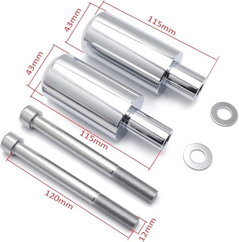 HTTMT MT219-016-BK Long Extended Frame Slider Crash Compatible with 2003 2004 2005 2006 Cbr 600Rr Black in Kuwait