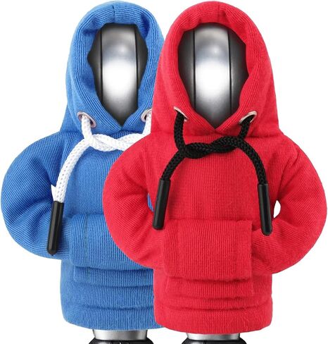 ZHSMS Gear Shift Hoodie، غطاء رأس ناقل الحركة العالمي المحسن، غطاء رأس ناقل الحركة المضحك، 6.3 بوصة تزيين واقي عصا ناقل الحركة (مختلط أسود/أحمر) in Kuwait