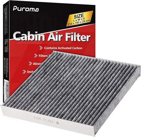 Puroma Cabin Air Filter with Activated Carbon, Replacement for CP285, CF10285, Toyota, Lexus, Scion (1 pc) in Saudi Arabia