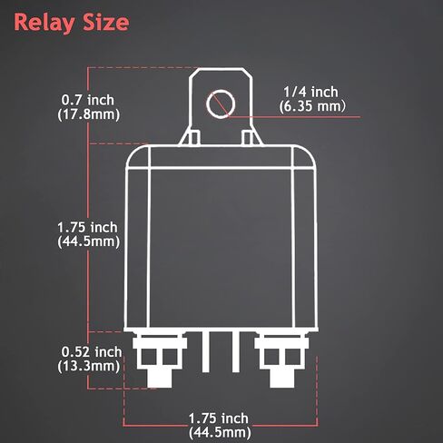 Hamolar 2 Pack 12V DC 120A Starter Relay Switch Car Heavy Duty Split Charge Continuous Duty 4 Terminal SPST Relays for Truck Boat Marine in Saudi Arabia