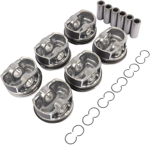DEEGOOLY 11258619196 Engine Pistons Rings Set 6pcs STD Φ84mm Compatible with BMW F20 F21 F30 F10 X3 X4 X5 X6 N55B30 N55B30A Engine Aftermarket Parts Replace#11257610297 11257610298 11257589824 in Saudi Arabia