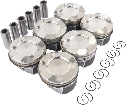 DEEGOOLY 11258619196 Engine Pistons Rings Set 6pcs STD Φ84mm Compatible with BMW F20 F21 F30 F10 X3 X4 X5 X6 N55B30 N55B30A Engine Aftermarket Parts Replace#11257610297 11257610298 11257589824 in Saudi Arabia