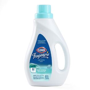 Clorox Fraganzia Liquid Fabric Softener, Fresh Ocean Breeze Scent 12oz | Laundry Softener | Laundry Wrinkle Reducer and Static Reducer | Fresh Ocean Breeze Laundry Softener