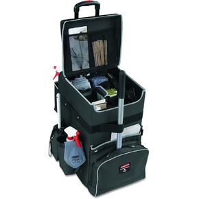 Rubbermaid Commercial Products Executive Quick Carts Mobile/Travel Office Cart for Housekeeper, Sales Rep, Medical Professionals, Home Healthcare, Teachers - Large, Dark Gray in Kuwait