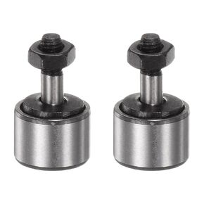 HARFINGTON 4pcs CF12 Cam Follower KR30 Needle Roller Bearing M12x1.5mm Male Thread 30mm Roller Diameter Stud Type 14.5mm Roller Width Miniature Track Roller Bearings