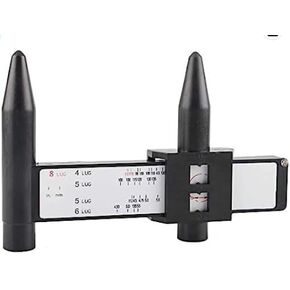 YIZBAP PCD Gauge Measuring Wheel Rim Bolt Pattern Measuring Tool with 4 5 6 8 Lugs Tools Ruler in Kuwait