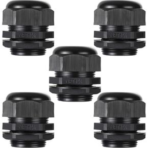 Cable Glands-PENGLIN 1-1/2" NPT Nylon Cable Connector, Strain Relief Cord Connector, IP68 Waterproof Adjustable Locknut(1-1/2 Inch (10-Pack)) in Kuwait