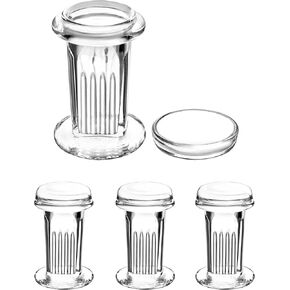 QWORK Coplin Staining Jar, 5 Slide Capacity 60 ml Glass Staining Tank in Saudi Arabia