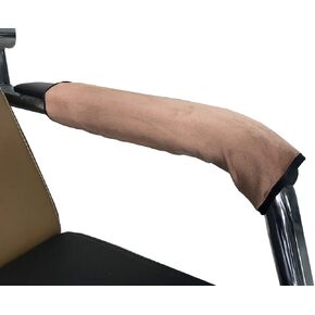 Wanty 2 Pieces Home Office Polyester Removable Durable Machine Washable Office Chair Armrest Slipcovers Covers Protect Armrests (Black)