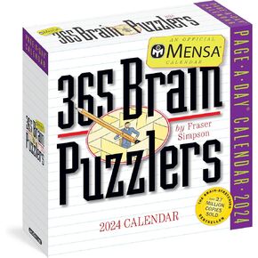 Mensa® 365 Brain Puzzlers Page-A-Day Calendar 2024: Word Puzzles, Logic Chall in Kuwait