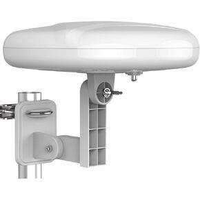 1byone Outdoor TV Antenna 360° Omni-Directional Reception Long 100+ Miles Range Enhance VHF&UHF 4K Ready HDTV Antenna with Added Stability for Outdoor/Attic/RV Use - 39ft RG6 Coax Cable in Kuwait