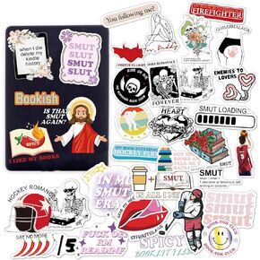 ملصقات الكتب، ملصقات Kindle Bookish، ملصقات جمالية لقراءة Booktok Smut لـ Kindle، ملصقات كتب رومانسية حارة لمجلة Kindle للبالغين، هدايا لمحبي الكتب in Kuwait