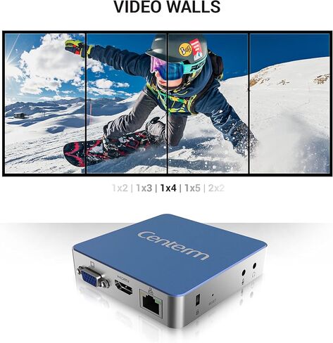 شاشة في اي مكان - اعرض المحتوى الخاص بك على شاشات متعددة باستخدام جهاز كمبيوتر واحد! مغير اللعبة لاتصال اللافتات الرقمية! HDMI عبر شبكة LAN، موسع فيديو، سينترم C75 V2 Zero Client in Kuwait