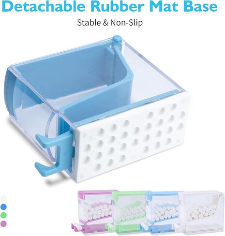 ANNWAH Dental Cotton Roll Dispenser Professional Cotton Roll Holder Organizer Hospital Home Use Cotton Roll Storage Box with Nonslip Base for Dental Lab Press-Out Type in Saudi Arabia