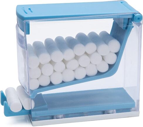 ANNWAH Dental Cotton Roll Dispenser Professional Cotton Roll Holder Organizer Hospital Home Use Cotton Roll Storage Box with Nonslip Base for Dental Lab Press-Out Type in Saudi Arabia