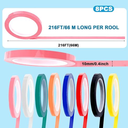8 Rolls Autoclave Tape-Sterilization Tape, 0.4 Inch Width 216 Feet Length Surgical Dental Tape Instruments Identification Dental Tape for Autoclavable 270 Fahrenheit Steam in Saudi Arabia