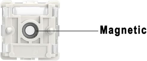 GATERON Magnetic Hall Sensor Keyboard Switches, KS-20 White Linear Pre-lubed 30gf Magnetic Key Switches, Free Setting of Pre-Travel SMD Compatible, Fit for Magnetic Mechanical Keyboards(35PCS) in Saudi Arabia