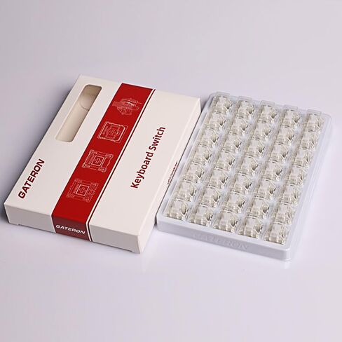 GATERON Magnetic Hall Sensor Keyboard Switches, KS-20 White Linear Pre-lubed 30gf Magnetic Key Switches, Free Setting of Pre-Travel SMD Compatible, Fit for Magnetic Mechanical Keyboards(35PCS) in Saudi Arabia