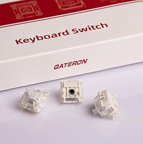GATERON Magnetic Hall Sensor Keyboard Switches, KS-20 White Linear Pre-lubed 30gf Magnetic Key Switches, Free Setting of Pre-Travel SMD Compatible, Fit for Magnetic Mechanical Keyboards(35PCS) in Saudi Arabia