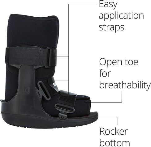 Ossur Formfit Walker Boot with Air - Medical Grade Immobilization for Strains, Sprains & Stable Fractures | Breathable Material (Low Top, X-Small) in Saudi Arabia