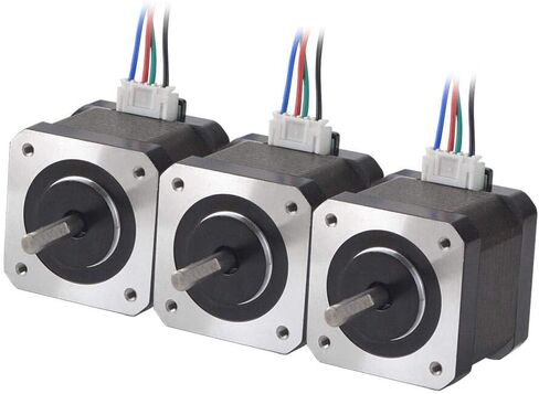محرك متدرج STEPPERONLINE Nema 17 1.5A 63.74oz.in جسم 39 مم مع كابل 1 متر وموصل لطابعة CNC/ ثلاثية الأبعاد ذاتية الصنع in Kuwait