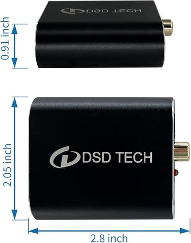 DSD TECH SH-AC01A 2 in 3 Out Optical Audio Splitter Support SPDIF Coaxial Input in Kuwait