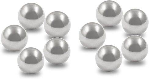 Moicstiy 10mm Ball Bearing Carbon Steel Precision Steel Ball Metric Mixing Balls for Model Paints Bike Valves(100 Pcs) in Saudi Arabia