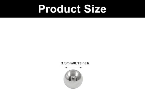 Moicstiy 10mm Ball Bearing Carbon Steel Precision Steel Ball Metric Mixing Balls for Model Paints Bike Valves(100 Pcs) in Saudi Arabia