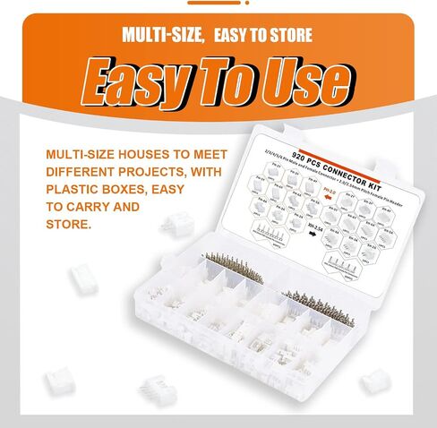 920 قطعة JST PH2.0 & XH2.54 طقم توصيل 2/3/4/5/6Pin التوصيل مع الأسلاك الطرفية كابلات المقبس رأس موصلات الأسلاك عدة in Kuwait